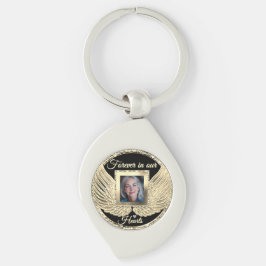 Chaveiro Asas de Anjo Memorial Personalizado Adicionar Foto