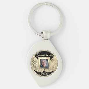 Chaveiro Asas de Anjo Memorial Personalizado Adicionar Foto