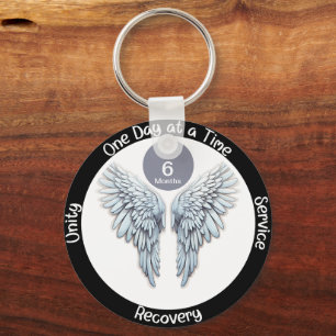Chaveiro Asas de Anjo - Recuperação Personalizada de 12 Pas