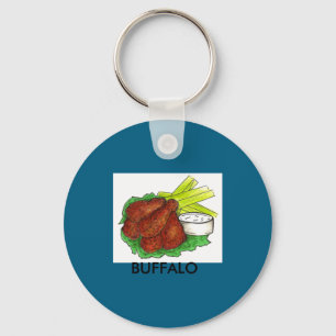 Chaveiro Asas de Frango Buffalo Ny New York Hot Bbq Aipo _