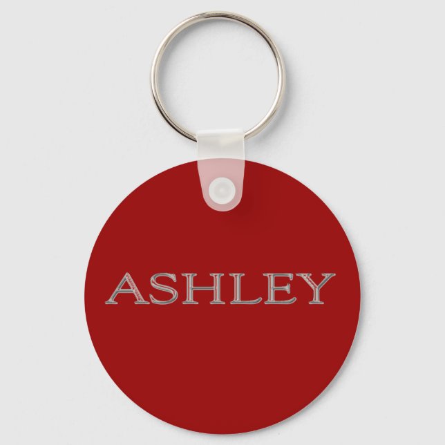 Chaveiro Ashley Personalizado Name (Frente)