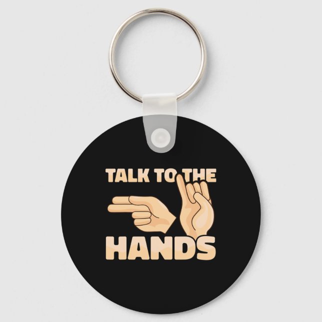 Chaveiro ASL Fale com as mãos American Sign Language 2 (Frente)