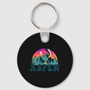 Chaveiro Aspen Colorado Co Mountain Skiing Vintage 80s Aspe