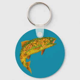 Chaveiro Aspen Leaf Rainbow Trout 2