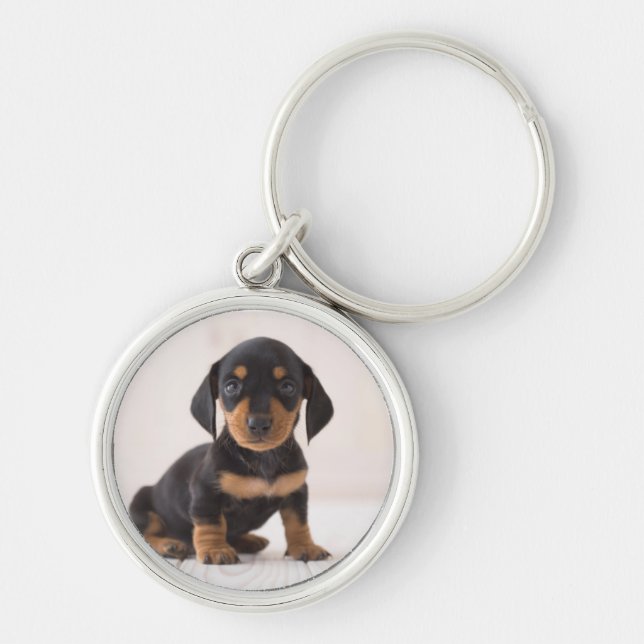 Chaveiro Assento diminuto do Dachshund (Frente)