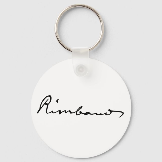 Chaveiro Assinatura de Arthur Rimbaud (Frente)