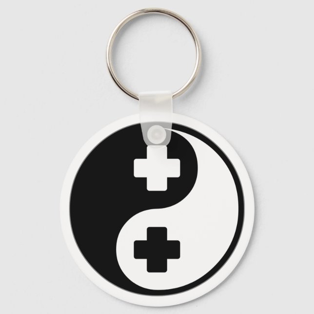 Chaveiro Assistência Médica Yin Yang (Frente)