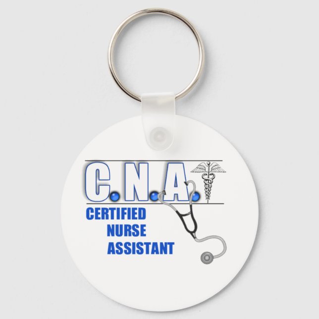 Chaveiro Assistente de Enfermeira Certificado CNA com Steth (Frente)