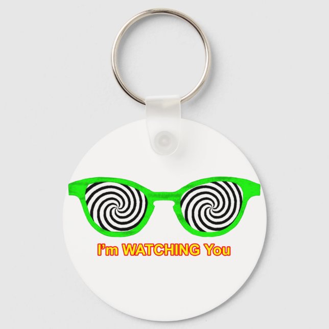 Chaveiro Assistindo Hypnotize Óculos De Sol Escarem Verde O (Frente)