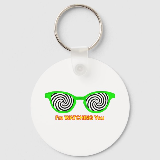 Chaveiro Assistindo Hypnotize Óculos De Sol Escarem Verde O (Frente)
