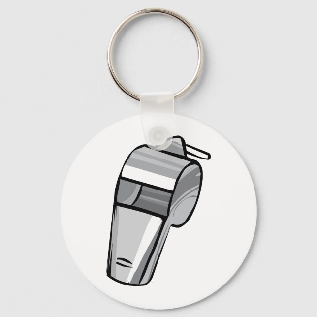 Chaveiro Assobio de prata grande (Frente)