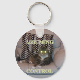 Chaveiro Assuming Control cat keychain