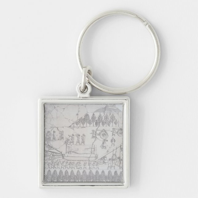 Chaveiro Assyrians que movem uma Bull voada em um pequeno (Frente)