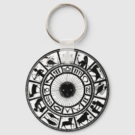 Chaveiro Astrologia Vintage Roda Zodiac
