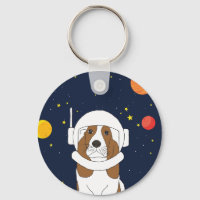 Astronauta De Cão Cão Cão Cento Com Capacete Espac