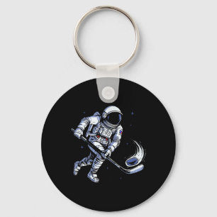Chaveiro Astronauta de hóquei espacial jogando em gravidade