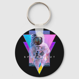 Chaveiro Astronauta Espacado Aestético Vaporwave Exterior S