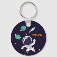 Astronauta Espacial Flutuante no Espaço Exterior