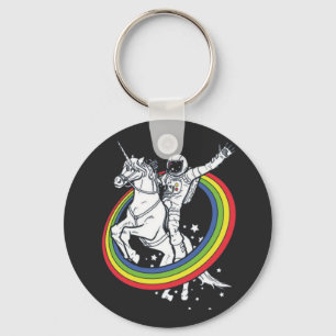 Chaveiro Astronauta Montando Unicórnio 