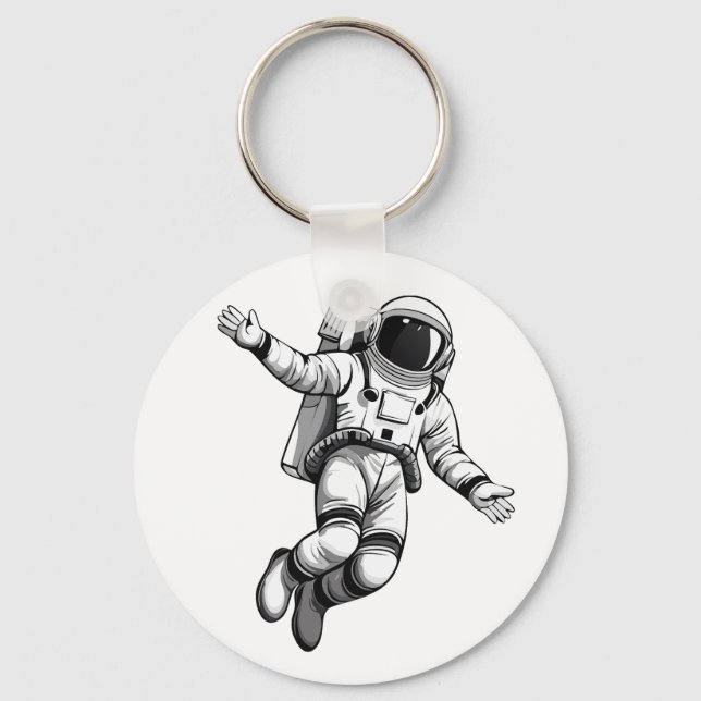Chaveiro Astronauta no espaço (Frente)