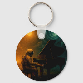 Chaveiro Astronauta Tocando Piano na Realidade Dividida - S