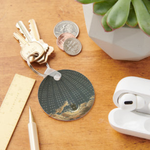 Chaveiro Astronomia celestial do vintage, rainha da noite