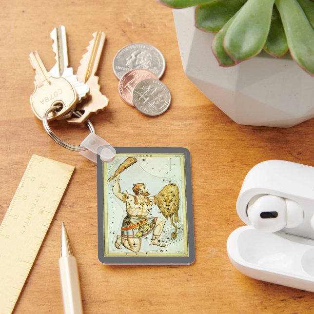 Chaveiro Astronomia Celestial Vintage, constelação de Órion (Mesa)