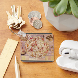 Chaveiro Astronomia do vintage, mapa celestial por Carel