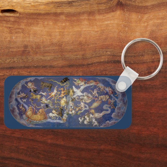 Chaveiro Astronomia Vintage Fresco Celestial, Constelações (Frente)