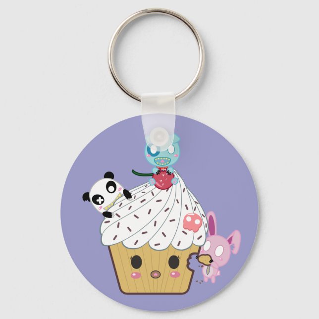Chaveiro Ataque ao cupcake! (>_<) (Frente)