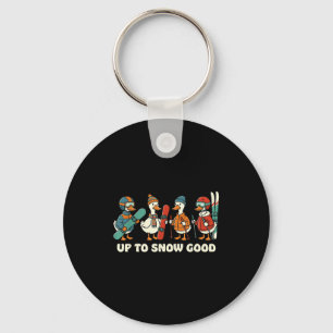 Chaveiro Até neve boa ganso engraçado esqui esqui pun