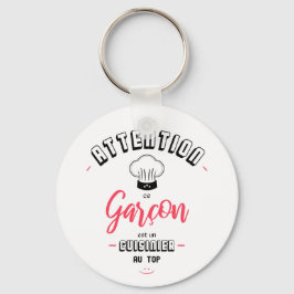 Chaveiro Atenção cozinheiro ao sinalizar