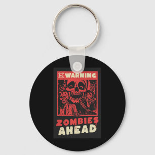 Chaveiro Atenção Zombies Figurino de Halloween