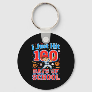 Chaveiro Atingiu 100 dias de beisebol escolar dia 100 menin