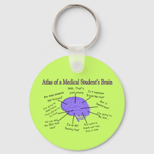 Chaveiro Atlas do cérebro #2 de uma estudante de Medicina