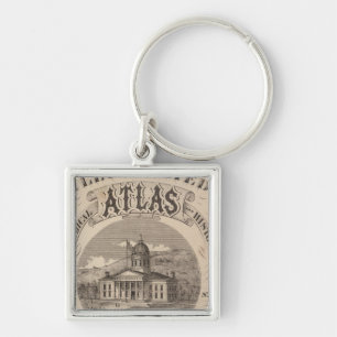 Chaveiro Atlas topográfico