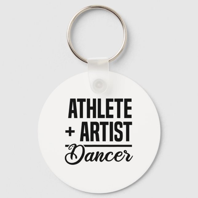 Chaveiro Atleta + Artista = Dançando Balé Dancer Ballerina (Frente)