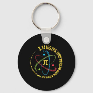 Chaveiro Atom Pi Math Science Stem Oferece 3,14 Pi Day