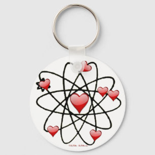 Chaveiro Atomic Valentine Corações Vermelhos