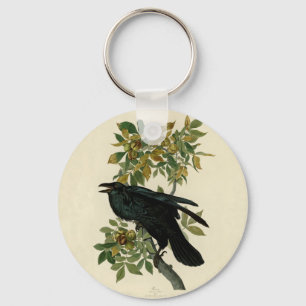 Chaveiro Audubon Raven Bird Classic Trabalho de arte