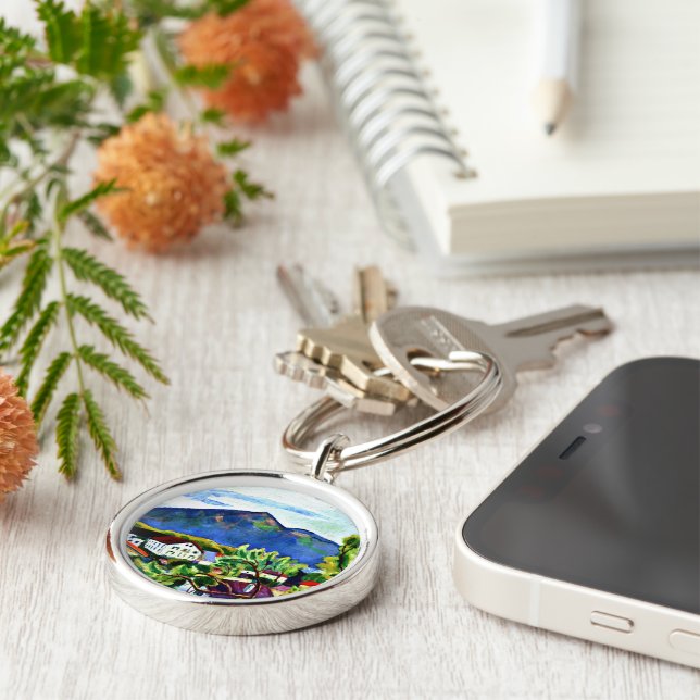 Chaveiro August Macke - Paisagem Primavera em Tegernsee (Lateral)