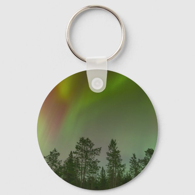 Chaveiro Aurora Boreal Luzes do Norte Céus Brilho Faísca (Frente)