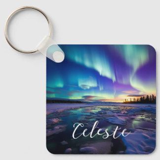 Chaveiro Aurora Borealis - Crepúsculo Iridescente