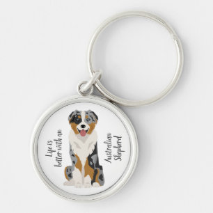 Chaveiro Aussie chaveiro. Anel de chave Shepherd australian