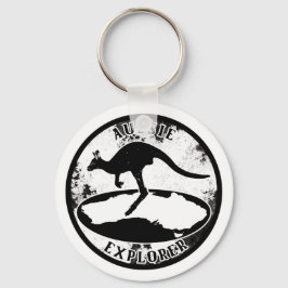 Chaveiro Aussie Explorer em grunge