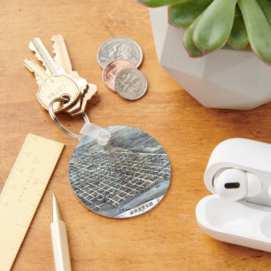 Chaveiro Austin, Texas Antique Aerial City Map de 1873