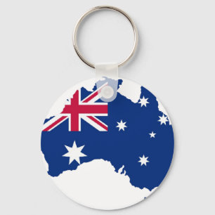Chaveiro Austrália bandeira Australia Style desenho