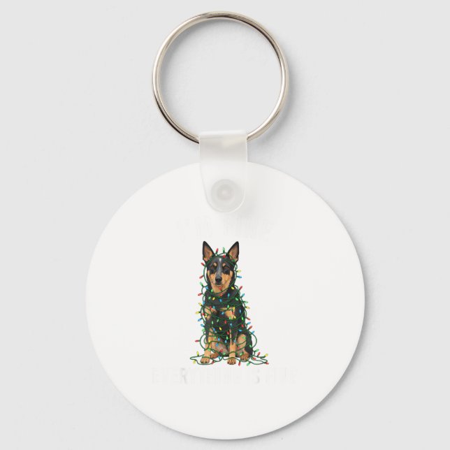 Chaveiro Australian Kele Christmas I'm Fine Everything Is F (Frente)