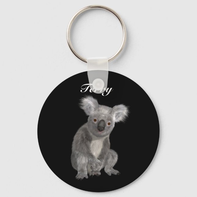 Chaveiro Australiano Koala Personalizado (Frente)