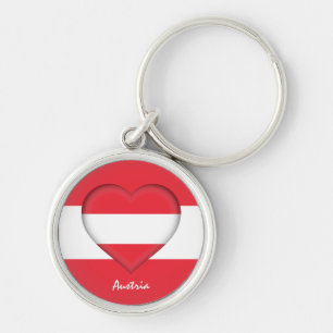 Chaveiro Áustria & Heart, Bandeira austríaca/sport